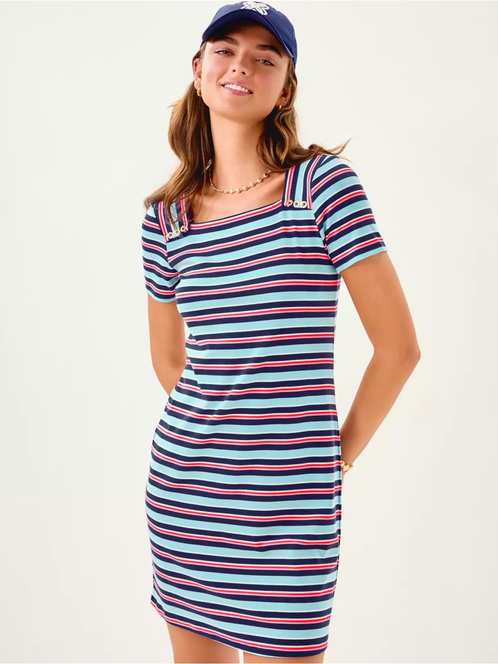 NWT Lilly Pulitzer Beaty Dress Women’s Small Firecracker Yarn Dye Stripe